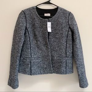 Loft Grey Blazer with Black Detailing New with Tag